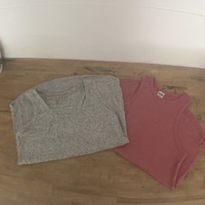 Calia and Pink Flowy Tanks